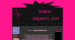 Desktop Screenshot of huren-inserate.com